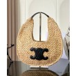 Borse Replica Hobo Classic Basket replica Celine 112772 Nero/Caffè Imitazione