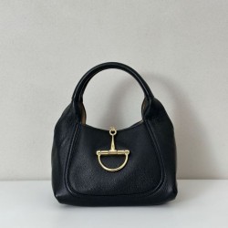 Borsa Replica Gucci Softbit Media/Maxi con Manico a Mezzaluna 837466 Nera Imitazione