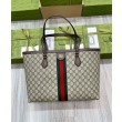 Borse Replica tote grande Gucci Ophidia 631685 Caffè scuro Imitazione Outlet
