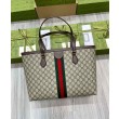 Borse Replica tote grande Gucci Ophidia 631685 Caffè scuro Imitazione Outlet