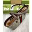 Borse Replica tote grande Gucci Ophidia 631685 Caffè scuro Imitazione Outlet