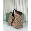 Borsa Replica 1:1 tote Gucci Giglio grande replica 853971 caffè/blu Imitazione