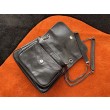 Replica Perfetta vintage YSL Saint Laurent Niki Baby stropicciata nera