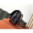 Replica Perfetta vintage YSL Saint Laurent Niki Baby stropicciata nera