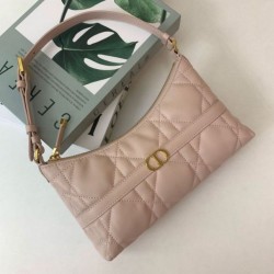 Riproduzione Fedele Mini borsa Dior Miss Caro Cigale Macrocannage albicocca imitazioni