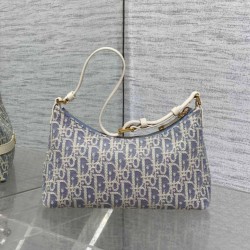 Qualità Specchio Replica Mini borsa Dior Miss Caro Cigale Oblique Chambray con effetto rafia Blu Riproduzione Fedele Mini borsa Dior Miss Caro Cigale Oblique Chambray con effetto rafia Blu imitazioni