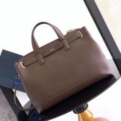 Riproduzione Fedele Borsa tote Dior Normandie media da uomo marrone Imitazioni imitazioni