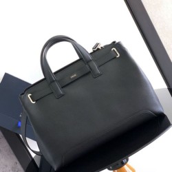 Riproduzione Fedele Borsa tote Dior Normandie media da uomo nera Imitazioni imitazioni