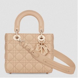 Riproduzione Fedele Bora Pari all'originale replica Dior Classic Lady piccola Dior My ABCDior beige Imitazioni imitazioni