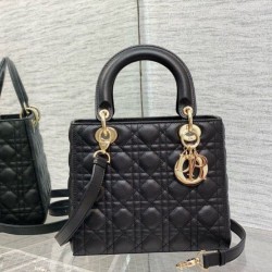 Riproduzione Fedele Replica Borsa Dior Classic Lady piccola Dior My ABCDior nera Imitazioni imitazioni