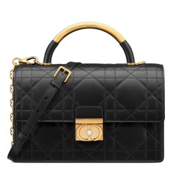 Riproduzione Fedele Borse Replica Tote Dior Ange Media Nera Imitazioni imitazioni