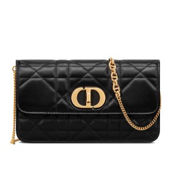 Riproduzione Fedele Borsa Dior Miss Caro Replica con Catena Nera Imitazione imitazioni