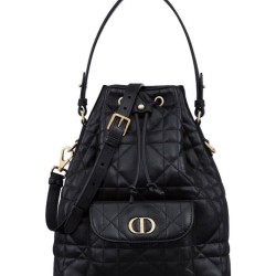 Riproduzione Fedele Replica Borse  a secchiello Dior Caro piccola Dior M3372 Nero imitazioni