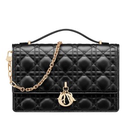 Riproduzione Fedele Miglior Replica Dior My Dior Top Handle Borsa Nera imitazioni