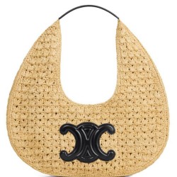 Riproduzione Fedele Borse Replica Hobo Classic Basket replica Celine 112772 Nero/Caffè Imitazione imitazioni