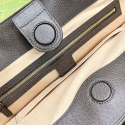 Riproduzione Fedele Borse Replica tote grande Gucci Ophidia 631685 Caffè scuro Imitazione Outlet imitazioni