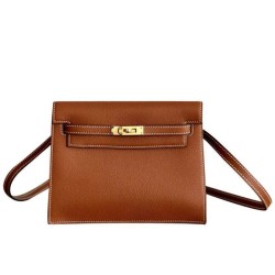 Replica Borse  Alta Qualità Hermès Kelly Hermès Danse 22 cm Caffè/Grigio