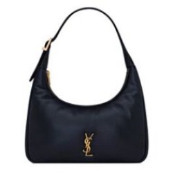 Riproduzione Fedele Borsa a hobo YSL Saint Laurent Calypso Mini Replica scollatura profonda nera imitazioni