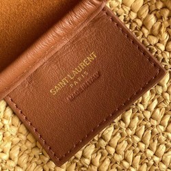Qualità Specchio Replica Borse Firmate piccola YSL Saint Laurent Le 5 A 7 Supple in rafia Caffè Riproduzione Fedele Replica Borse Firmate piccola YSL Saint Laurent Le 5 A 7 Supple in rafia Caffè imitazioni