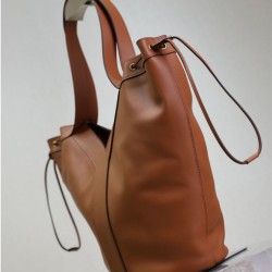 Riproduzione Fedele Borsa a hobo YSL Saint Laurent Y Grande Replica 833160 Caffè imitazioni