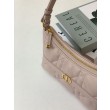 Mini borsa Dior Miss Caro Cigale Macrocannage albicocca