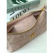 Mini borsa Dior Miss Caro Cigale Macrocannage albicocca