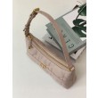 Mini borsa Dior Miss Caro Cigale Macrocannage albicocca