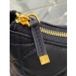 Mini borsa Dior Miss Caro Cigale replica Dior Macrocannage nera