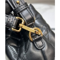 Replica Borse Replica a secchiello Dior Caro piccola Dior M3372 Nero