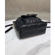 Replica Borse Replica a secchiello Dior Caro piccola Dior M3372 Nero