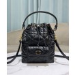 Replica Borse Replica a secchiello Dior Caro piccola Dior M3372 Nero