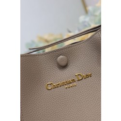 Replica Borsa a secchiello Dior Signature piccola/media grigia