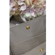 Replica Borsa a secchiello Dior Signature piccola/media grigia