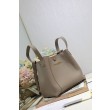 Replica Borsa a secchiello Dior Signature piccola/media grigia