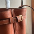 Replica Replica Perfetta Celine Mini Cabas Anais Triomphe Marrone in Vitello Granato Imitazioni