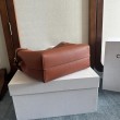Replica Replica Perfetta Celine Mini Cabas Anais Triomphe Marrone in Vitello Granato Imitazioni