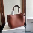 Replica Replica Perfetta Celine Mini Cabas Anais Triomphe Marrone in Vitello Granato Imitazioni