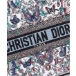 Replica Borsa Dior Book Tote Media Dior M1286 ricamata con Pietro Ruffo Bianco