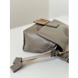 Replica Borsa Fendi Mamma Baguette Piccola Grigia