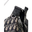 Replica Imitazioni borse griffate hobo morbida Dior Rider media Dior Oblique Jacquard nera/beige