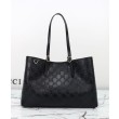 Replica Borsa tote grande Gucci GG Emblem imitazione 815213 Nero Imitazioni