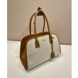 Replica Borse Replica tote media Prada in misto lino 1BG572 Caffè Replica Borse Replica tote media Prada in misto lino 1BG572 Caffè