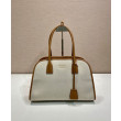Replica Borse Replica tote media Prada in misto lino 1BG572 Caffè Replica Borse Replica tote media Prada in misto lino 1BG572 Caffè