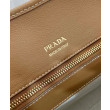 Replica Borse Replica tote media Prada in misto lino 1BG572 Caffè Replica Borse Replica tote media Prada in misto lino 1BG572 Caffè