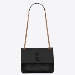 Riproduzione Fedele Borsa vintage YSL Saint Laurent Niki Baby replica nera imitazioni