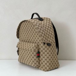 Zaino Gucci medio in tela GG Replica Gucci da uomo 824624 marrone