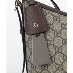 Borsa a tracolla grande Gucci Ophidia 836871 Caffè scuro