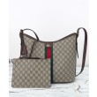 Borsa a tracolla grande Gucci Ophidia 836871 Caffè scuro