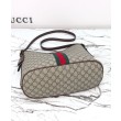 Borsa a tracolla grande Gucci Ophidia 836871 Caffè scuro