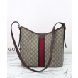 Borsa a tracolla grande Gucci Ophidia 836871 Caffè scuro